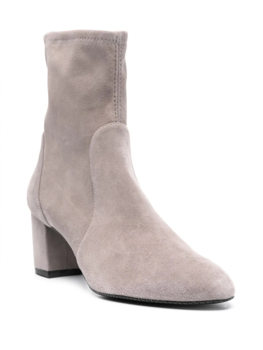Stuart Weitzman Yuliana 60 Suede Light Gray Women’s Ankle Boots Size 9 NEW